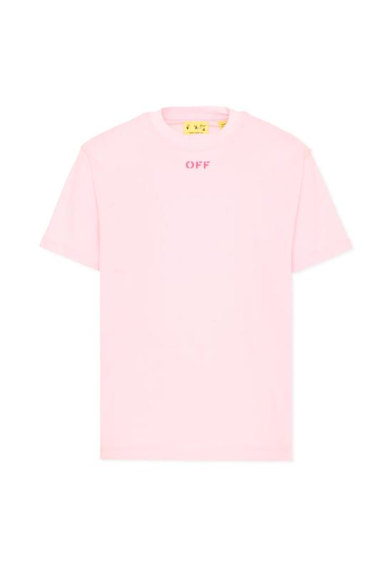 26SS [키즈] 오프화이트 티셔츠 44GAA001S26J006683 PINK - OFF WHITE
