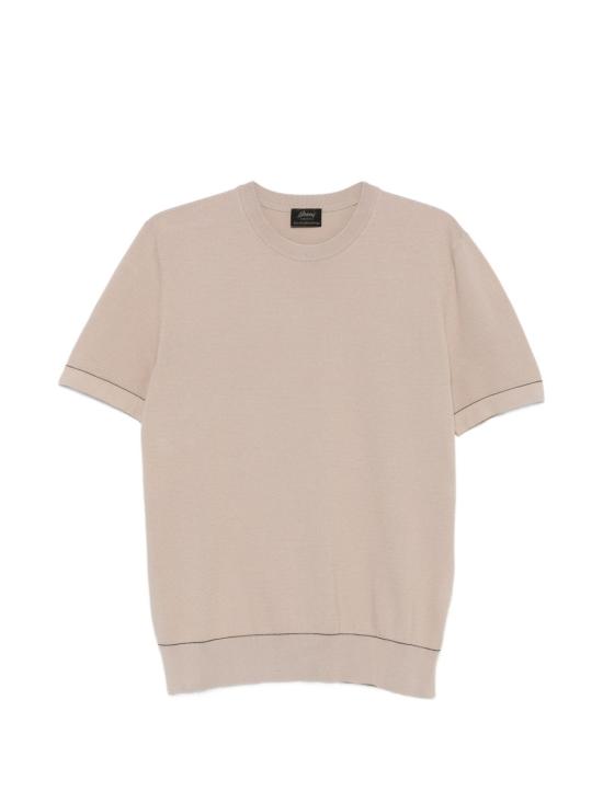 26SS 브리오니 반팔 티셔츠 UMR00L P0K159541 BEIGE