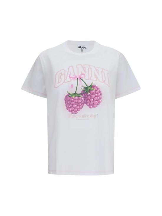 26FW 가니 반팔 티셔츠 A1050294 151 WHITE