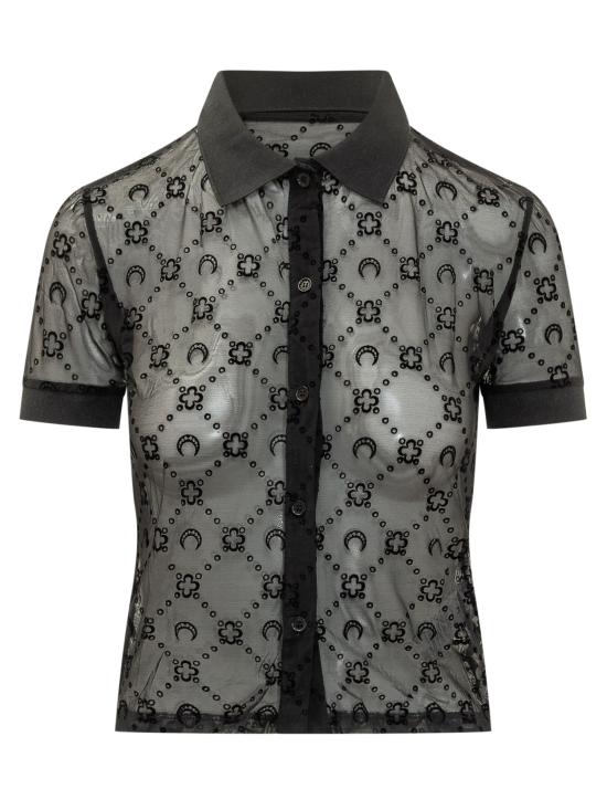 26SS 마린세르 폴로 티셔츠 WSI037ACJER0005 BK99 BLACK