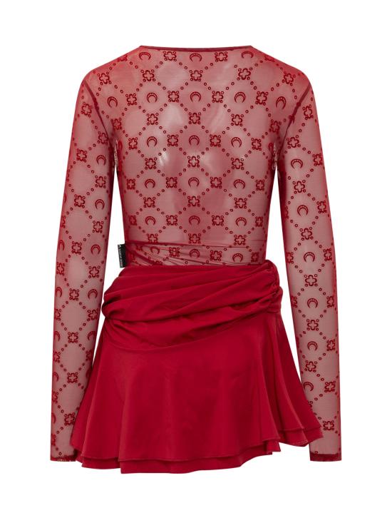26SS 마린세르 숏 원피스 WDR470ACJER0005 RD11 RIBBON RED - MARINE SERRE