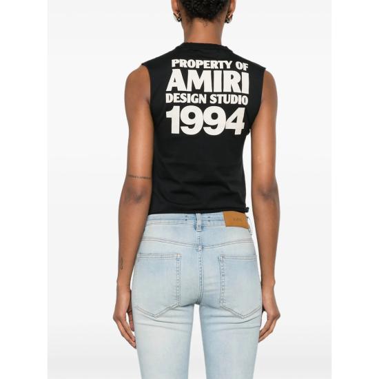 26FW 아미리 민소매 티셔츠 AWTOJR1100 0002 BLACK - AMIRI