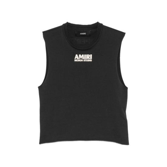 26FW 아미리 민소매 티셔츠 AWTOJR1100 0002 BLACK