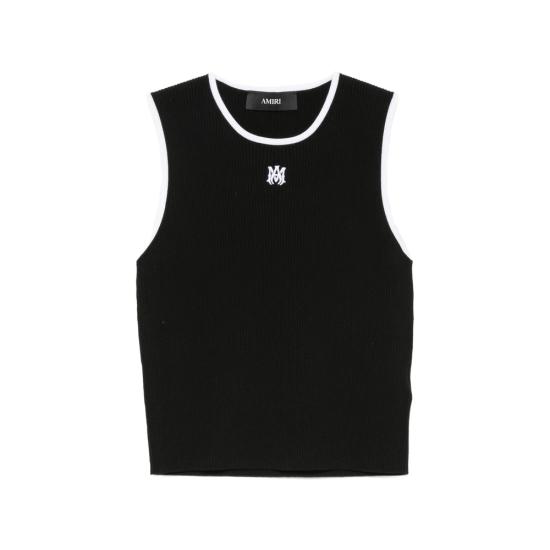 26FW 아미리 민소매 티셔츠 AWTOKN1052 001 BLACK