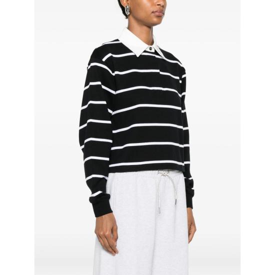 26FW 아미리 폴로 티셔츠 AWTOJR1090 001 BLACK WHITE - AMIRI