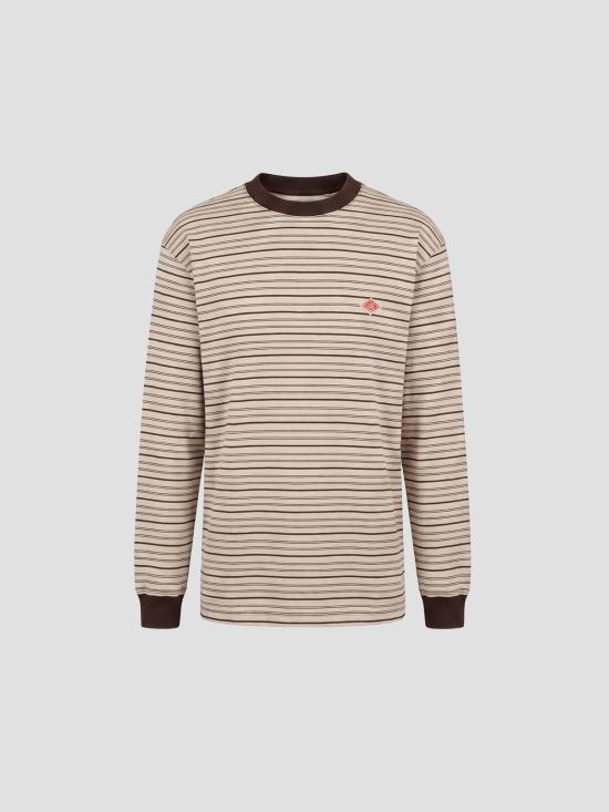 26SS 단톤 플레인 롱 슬리브 DTC0200 BG BRN MLT BEIGE X BROWN MULTI
