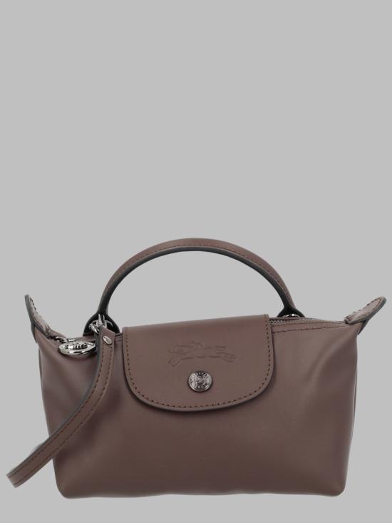26FW 롱샴 르 플리아쥬 엑스트라 XS 레더 파우치 34205 987002 BROWN