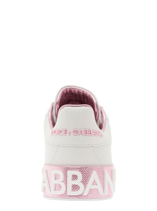 26FW 돌체앤가바나 카프스킨 나파 포르토피노 스니커즈 CK1544AX61587587 White - DOLCE & GABBANA