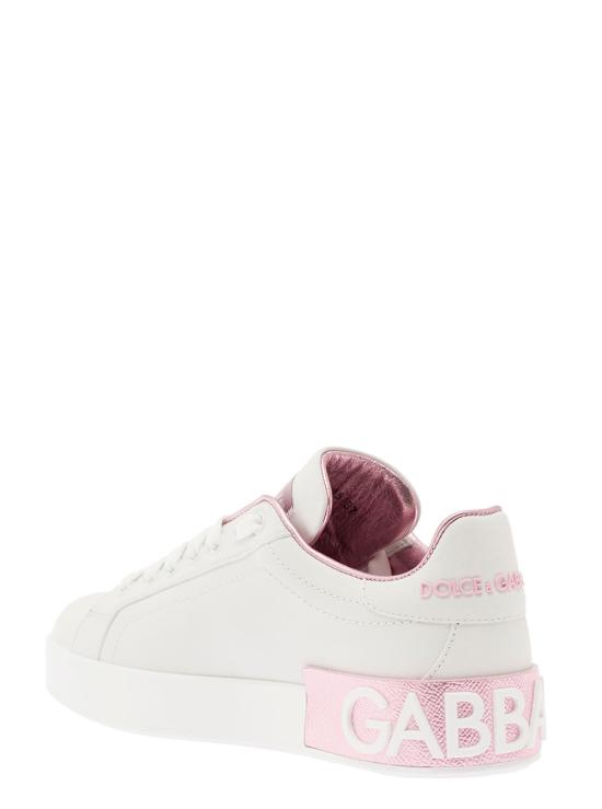 26FW 돌체앤가바나 카프스킨 나파 포르토피노 스니커즈 CK1544AX61587587 White - DOLCE & GABBANA