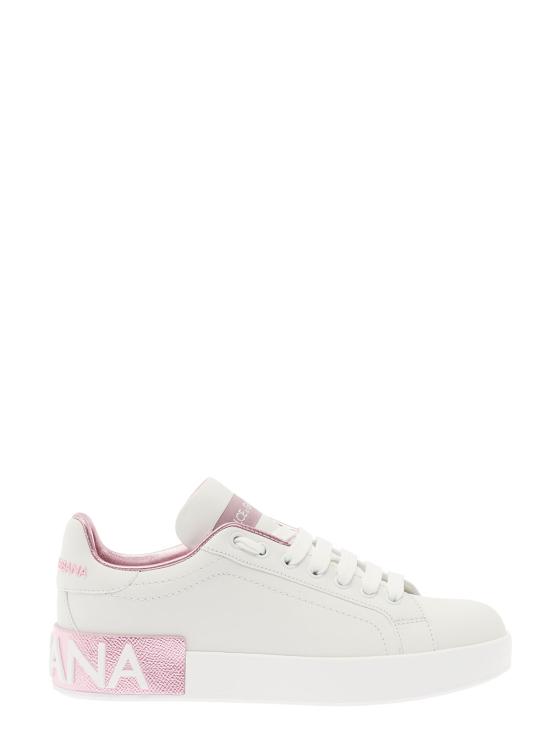 26FW 돌체앤가바나 카프스킨 나파 포르토피노 스니커즈 CK1544AX61587587 White