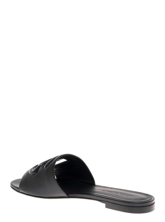 26FW 돌체앤가바나 DG 로고 카프스킨 슬리퍼 CQ0436AY32980999 Black - DOLCE & GABBANA