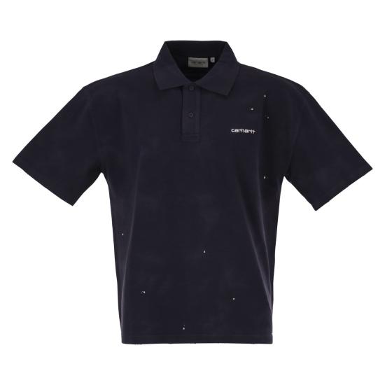 26FW 칼하트 폴로 티셔츠 I036856 DARK BLUE