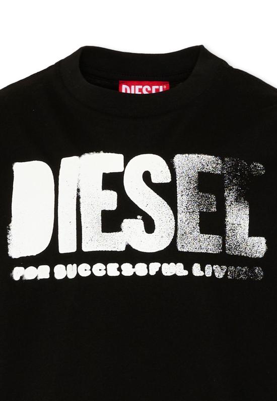 26SS [키즈] 디젤 티셔츠 J02587 0GRAI K900 BLACK - DIESEL