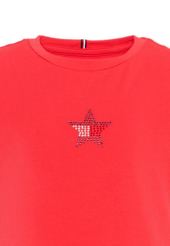 26SS [키즈] 타미힐피거 티셔츠 KG0KG09097 XK3 RED - TOMMY HILFIGER