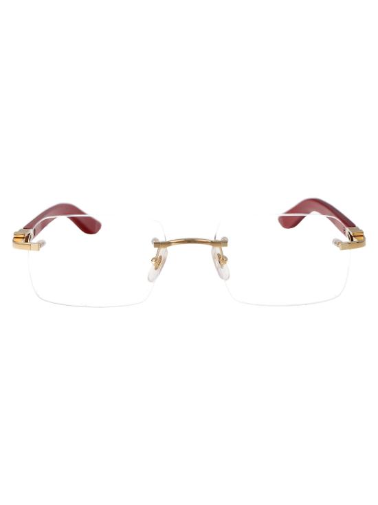 26SS 까르띠에 림리스 무테 안경 CT0453O 003 gold