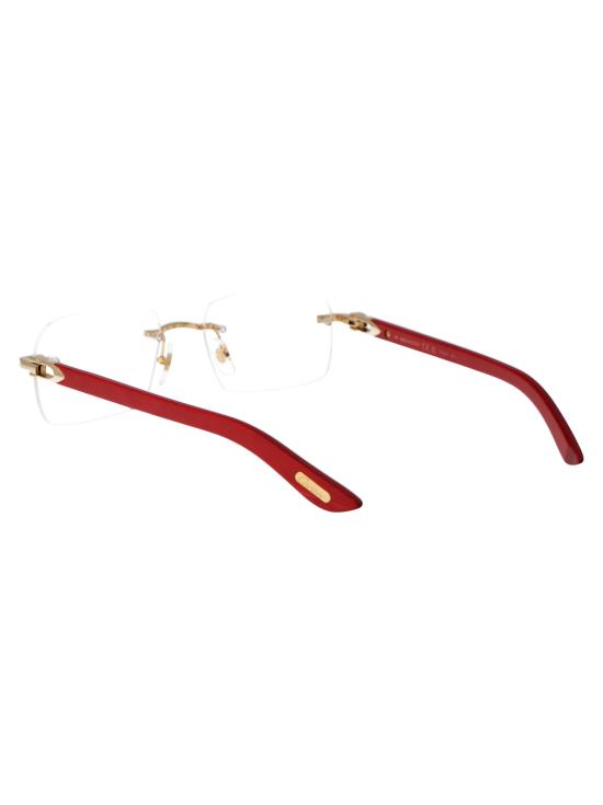26SS 까르띠에 림리스 무테 안경 CT0453O 003 gold - CARTIER