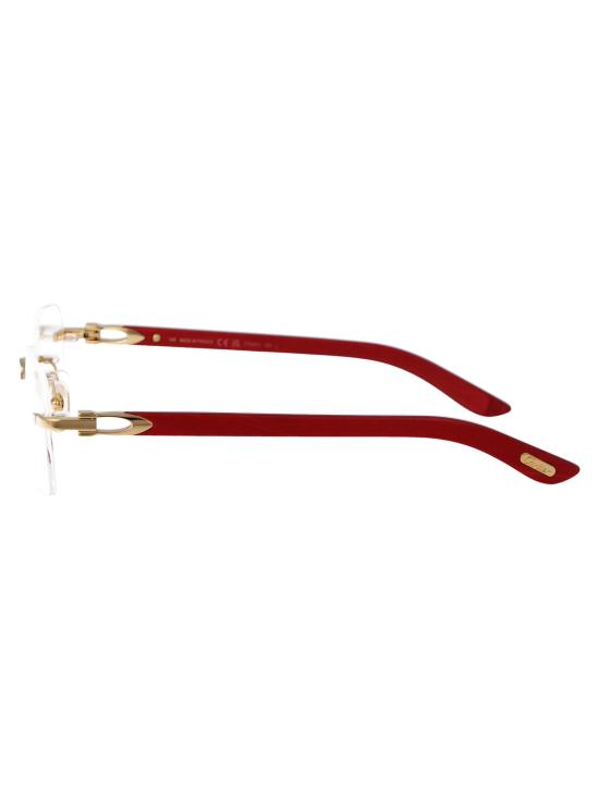 26SS 까르띠에 림리스 무테 안경 CT0453O 003 gold - CARTIER
