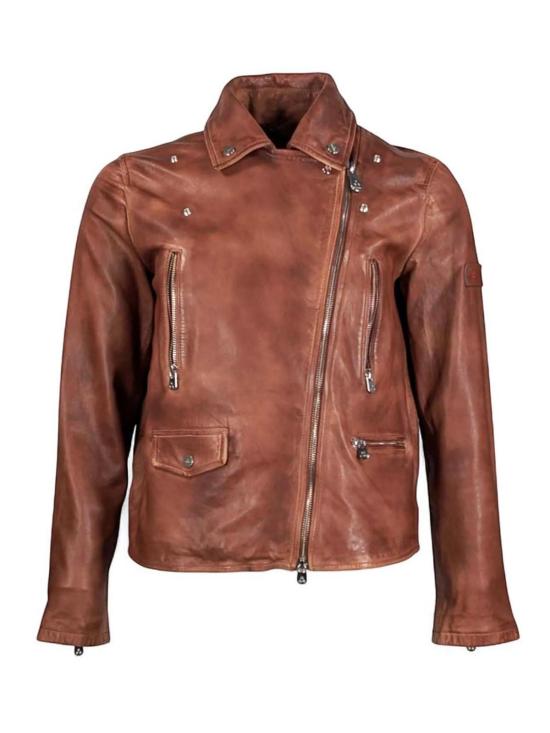 26SS 페트레이 가죽 자켓 PED556199011855477 Brown