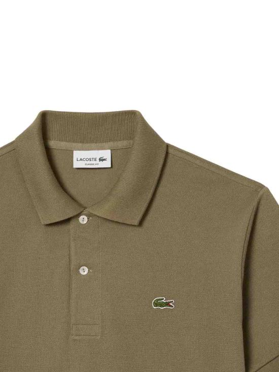 26SS 라코스테 클래식 핏 피케 폴로 셔츠 L1212BMY Light Brown - LACOSTE