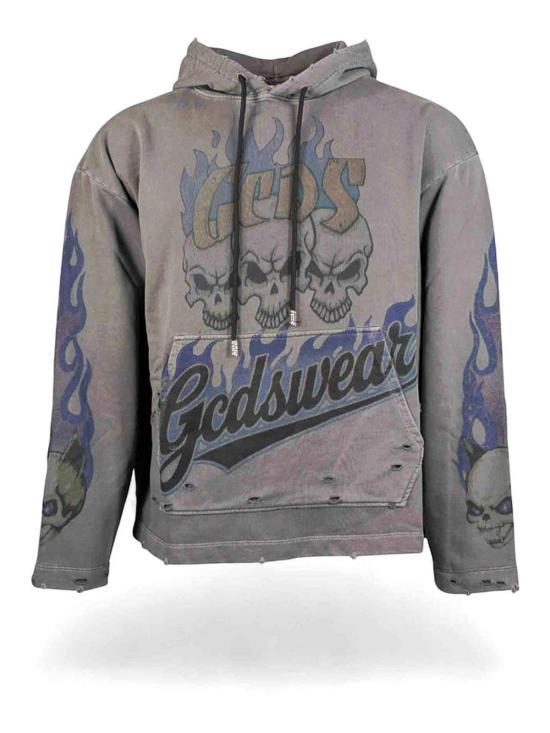 26SS 지씨디에스 후드 티셔츠 C1MWQE129F034968L Dark Grey