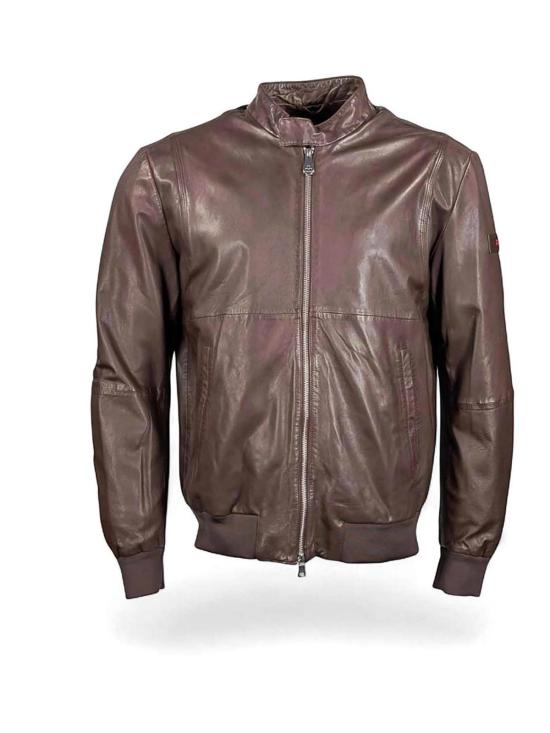 26SS 페트레이 가죽 자켓 PEU541399012334961 Brown