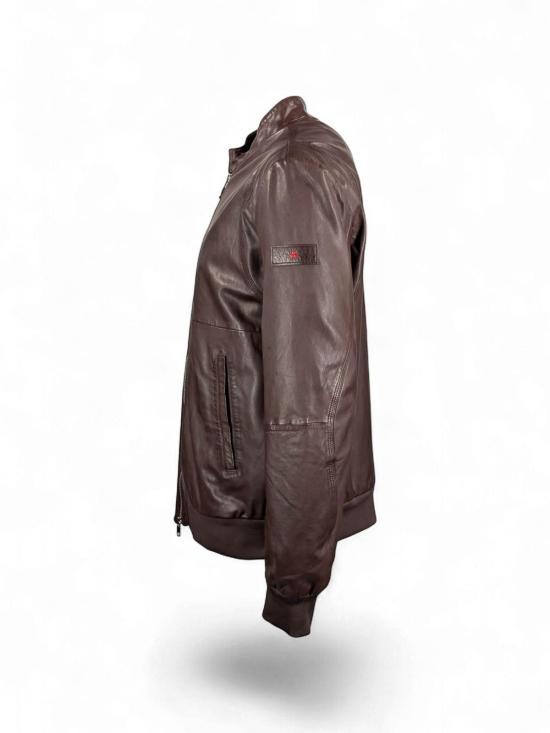 26SS 페트레이 가죽 자켓 PEU541399012334961 Brown - PEUTEREY