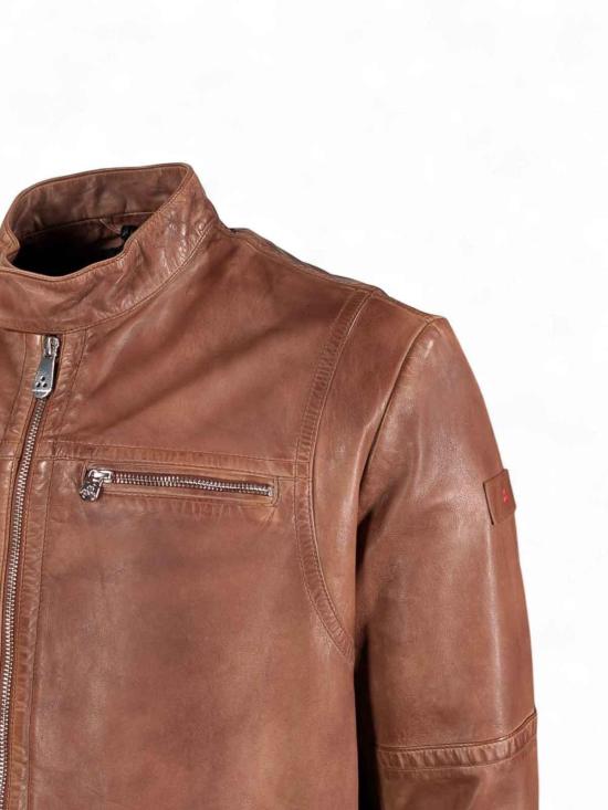 26SS 페트레이 가죽 자켓 PEU541299011855477 Brown - PEUTEREY