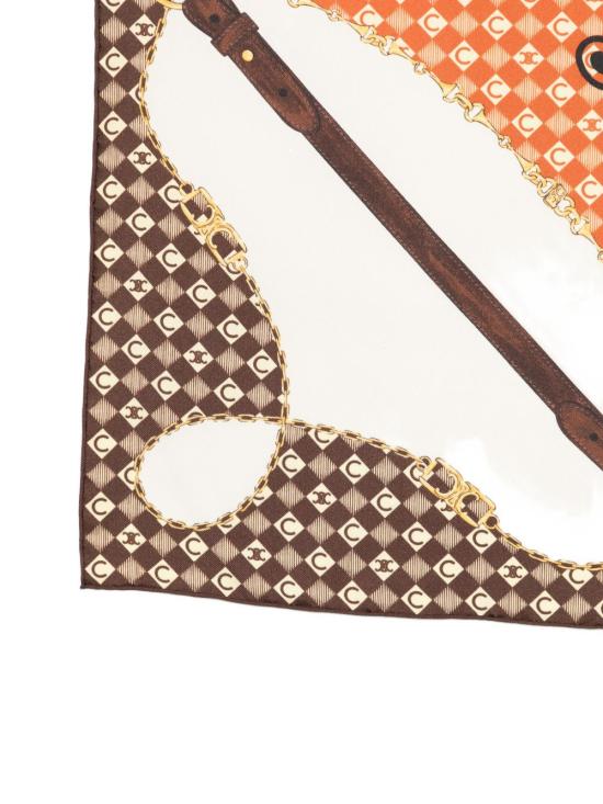26SS 셀린느 머플러/스카프 2AWB63L30 GAD9 CREAM BROWN TAN DOM - CELINE