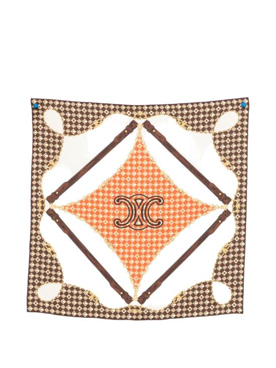 26SS 셀린느 머플러/스카프 2AWB63L30 GAD9 CREAM BROWN TAN DOM