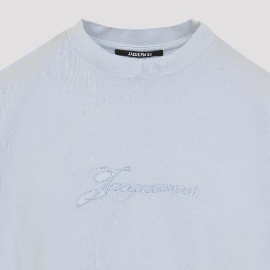 26SS 자크뮈스 피그멘토 코튼 티셔츠 TSM00631AJ00045 330 BLUE - JACQUEMUS