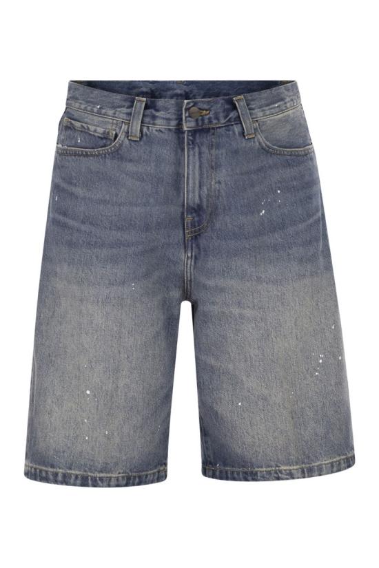 26FW 칼하트 WIP 데님 숏팬츠 I037028 01EJ MEDIUM DENIM