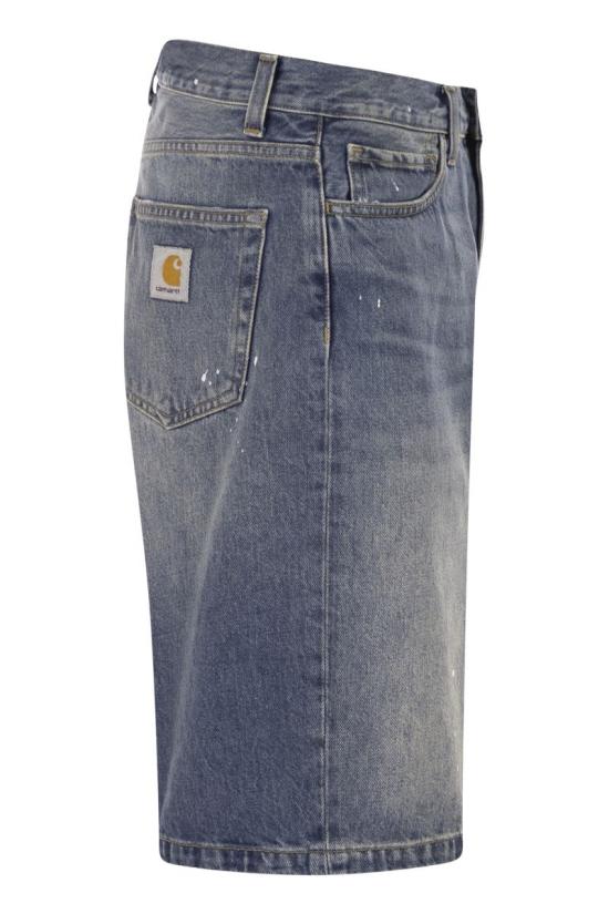 26FW 칼하트 WIP 데님 숏팬츠 I037028 01EJ MEDIUM DENIM - CARHARTT WIP