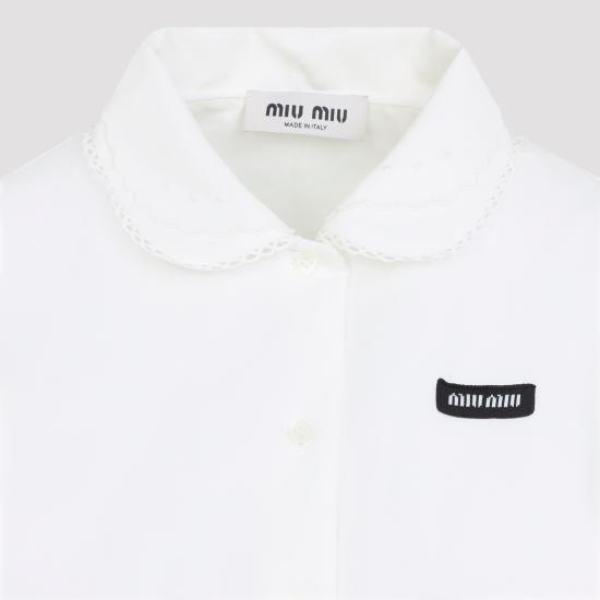 26FW 미우미우 셔츠 MK2041SOOO163M F0009 WHITE - MIU MIU