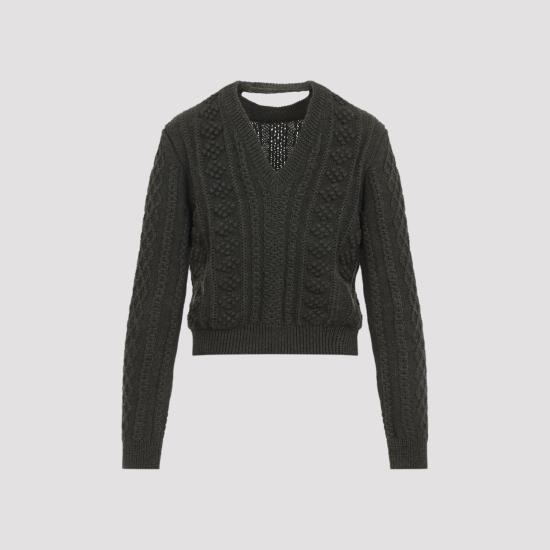26FW 질샌더 스웨터 J02GP0260J14846 312 GREEN - JIL SANDER