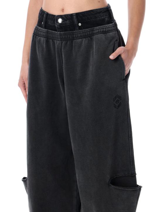 26SS 알렉산더 왕 스트레이트 팬츠 1CC2264024 011B WASHED BLACK GREY - ALEXANDER WANG