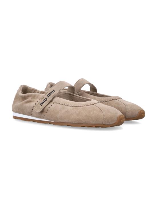 26FW 미우미우 플랫 슈즈 5F370EJHX F0F24 DESERT - MIU MIU