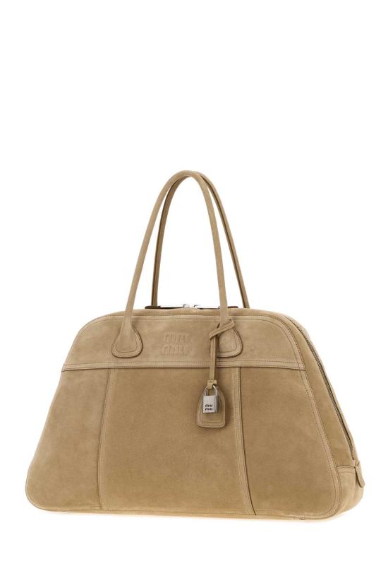 26FW 미우미우 토트백 5BB1952CSS F0379 BEIGE O TAN - MIU MIU