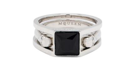 26SS 알렉산더 맥퀸 반지 854604J161B1112 SILVER TONE