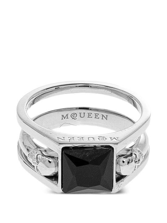 26SS 알렉산더 맥퀸 반지 854604J161B1112 SILVER TONE - ALEXANDER MCQUEEN