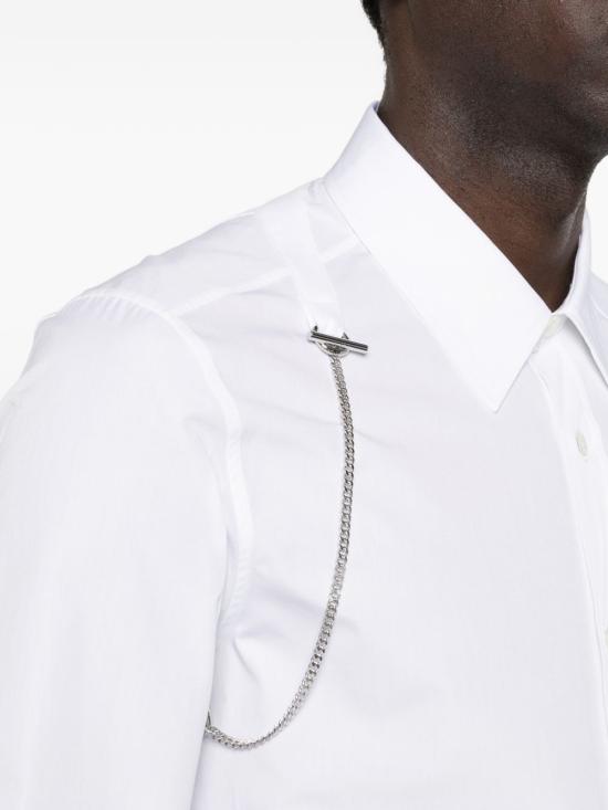 26SS 알렉산더 맥퀸 긴팔 셔츠 851803QNAAD9000 WHITE - ALEXANDER MCQUEEN