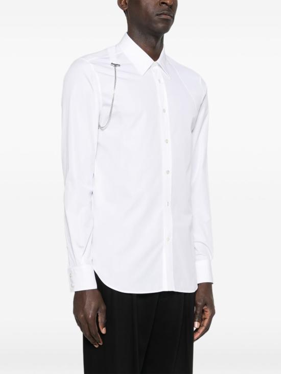 26SS 알렉산더 맥퀸 긴팔 셔츠 851803QNAAD9000 WHITE - ALEXANDER MCQUEEN