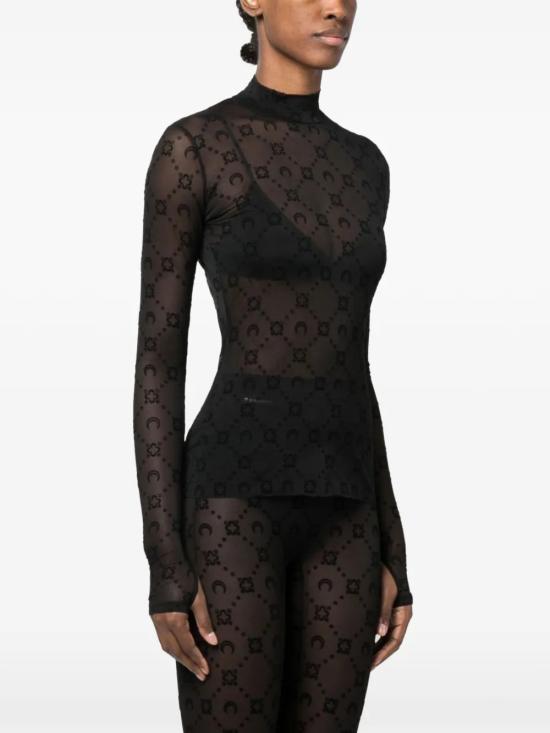 26SS 마린세르 긴팔 티셔츠 WTO388ACJER0005 BK99 Nero - MARINE SERRE