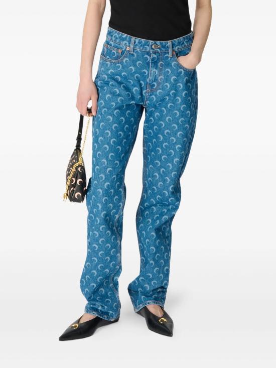 26SS 마린세르 문 스트레이트 데님 진 WPA128BCDEN0002 BL05 Blu