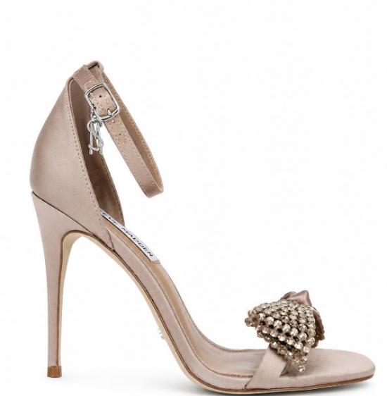 26SS 스티브매든 힐/펌프스 SMSNEWLYWED TUS TAUPE Taupe satin