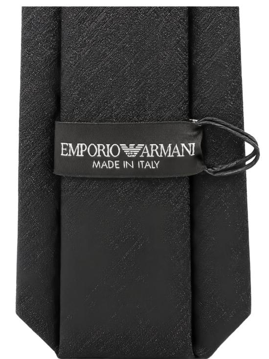 26SS 조르지오 아르마니 넥타이 EM001344 TE19712FC099 Nero - GIORGIO ARMANI