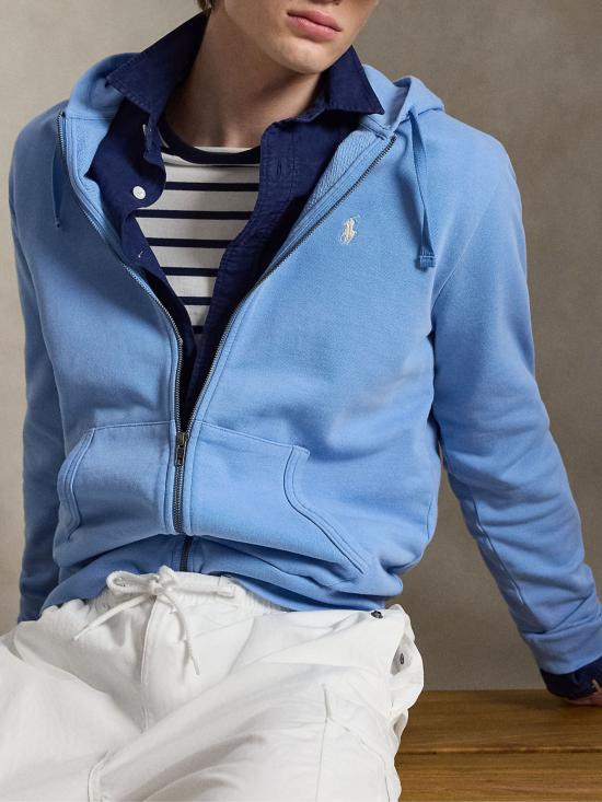 26SS 랄프 로렌 후드 티셔츠 710916692 500 Clear Blue - RALPH LAUREN