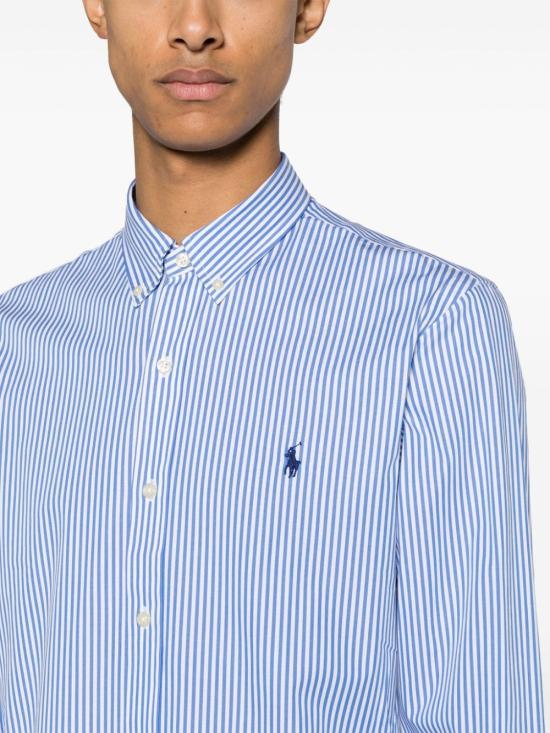 26SS 랄프 로렌 긴팔 셔츠 710929344 001 Clear Blue - RALPH LAUREN
