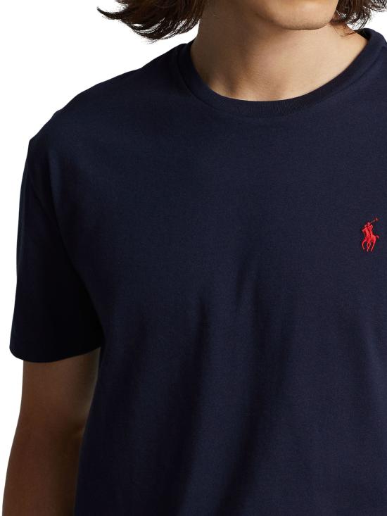 26SS 랄프 로렌 반팔 티셔츠 710680785 004 NAVY - RALPH LAUREN