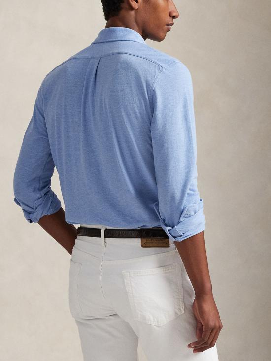 26SS 랄프 로렌 긴팔 셔츠 710654408 154 Clear Blue - RALPH LAUREN