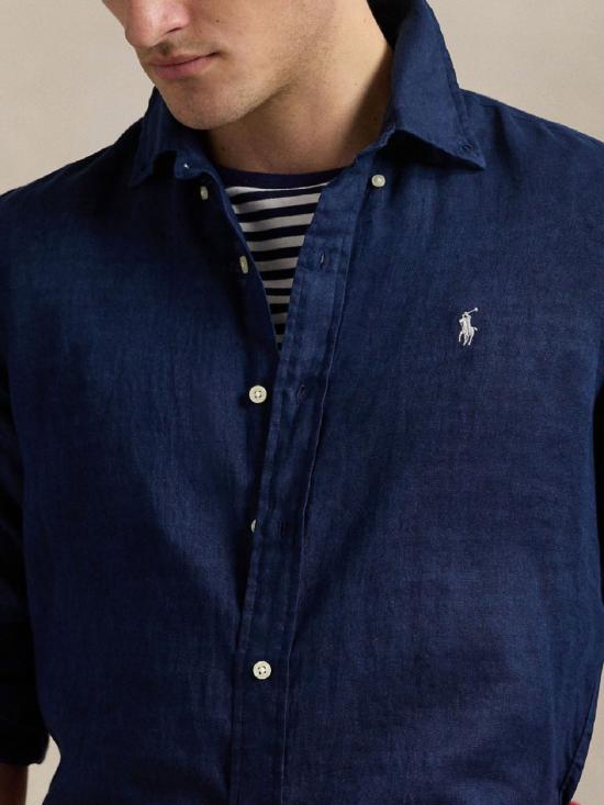 26SS 랄프 로렌 긴팔 셔츠 710968915 506 Blue - RALPH LAUREN